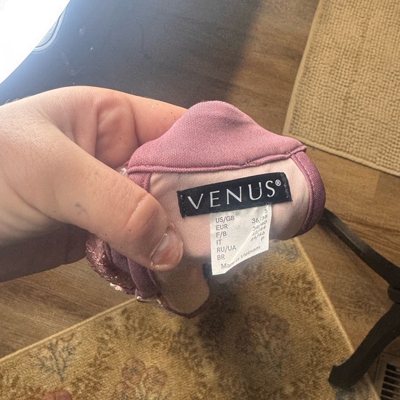 VENUS Pink Lace Halter Top - Picture 3 of 4